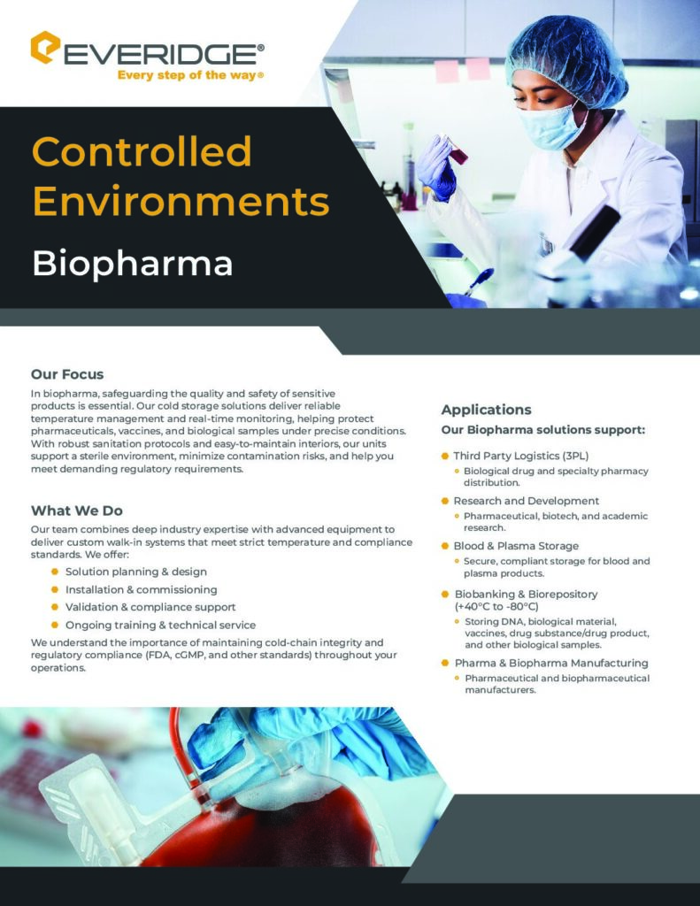 Controlled Environment Biopharma Flyer